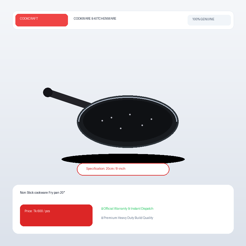 Non Stick cookware Fry pan 20"